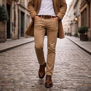 Polo Ralph Lauren Varick Slim Straight Jeans Tan Mens 34x30